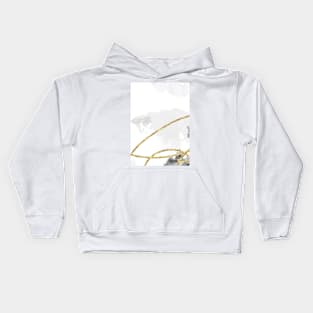 Marble Gold #kintsugi #gold #japan #marble #home #decor #kirovair #watercolor Kids Hoodie